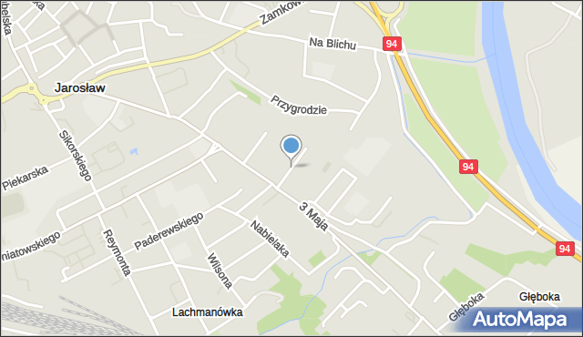 Jarosław, Osiedle Kopernika Mikołaja, mapa Jarosławia