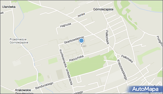 Jarosław, Osiedle Piłsudskiego Józefa, marsz., mapa Jarosławia