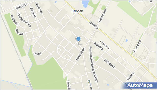 Jelonek gmina Suchy Las, Osiedle Nektarowe, mapa Jelonek gmina Suchy Las