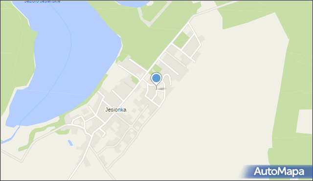 Jesiona gmina Kolsko, Osiedle Słoneczne, mapa Jesiona gmina Kolsko
