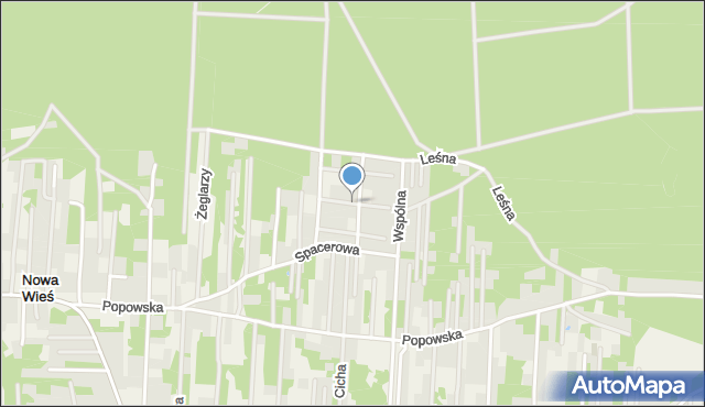 Kania Nowa, Osiedle Pod Lasem, mapa Kania Nowa