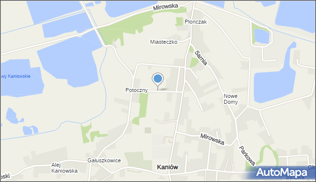 Kaniów gmina Bestwina, Osiedlowa, mapa Kaniów gmina Bestwina