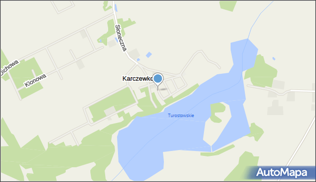 Karczewko, Osiedle Słoneczny Jar, mapa Karczewko