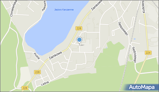 Kartuzy, Osiedle Wybickiego Józefa, gen., mapa Kartuzy