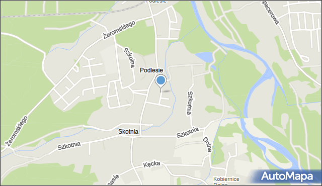 Kęty, Osiedle Miodowe, mapa Kęty