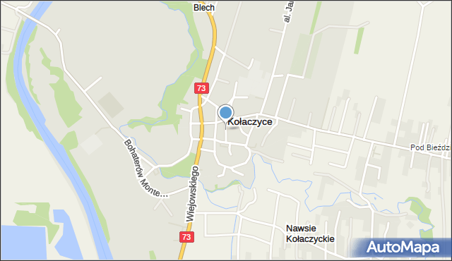 Kołaczyce, Ostoi, mapa Kołaczyce