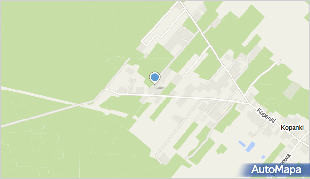 Kopanki gmina Opalenica, Osiedle Sosnowe, mapa Kopanki gmina Opalenica