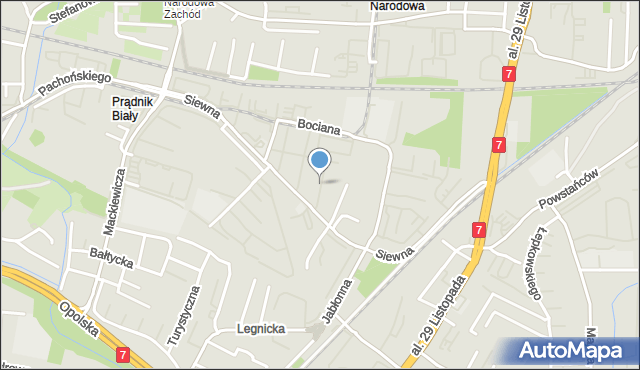Kraków, Osiedle Mozarta Wolfganga Amadeusa, mapa Krakowa