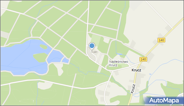 Krucz, Osiedle Bartek, mapa Krucz