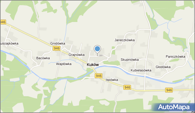 Kuków gmina Stryszawa, Osiedle Marcakowka, mapa Kuków gmina Stryszawa