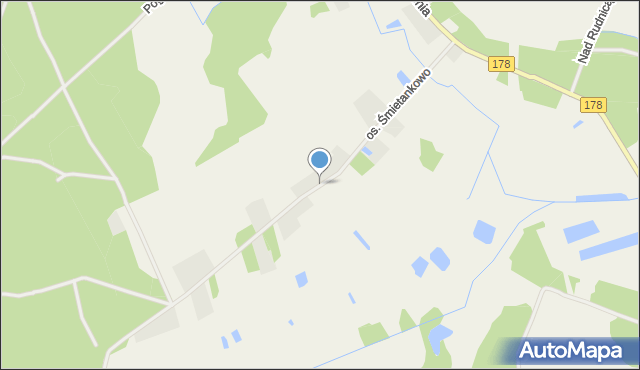 Kuźnica Czarnkowska, Osiedle Śmietankowo, mapa Kuźnica Czarnkowska
