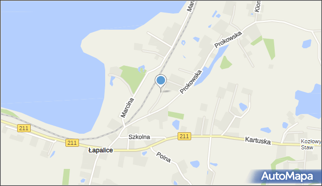 Łapalice, Osiedle Widokowe, mapa Łapalice