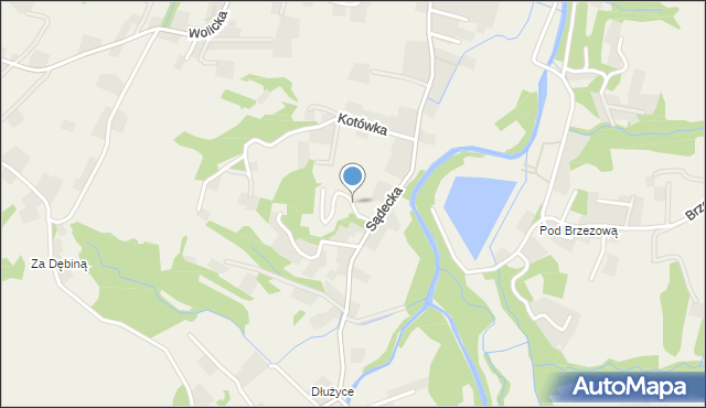 Łapanów, Osiedle Hutnicze, mapa Łapanów