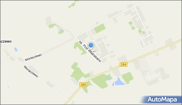 Lednogóra, Osiedle Pod Wiatrakami, mapa Lednogóra