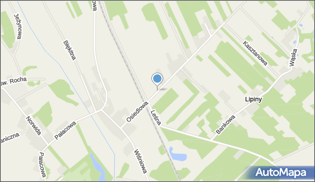 Lipiny gmina Zabrodzie, Osiedlowa, mapa Lipiny gmina Zabrodzie