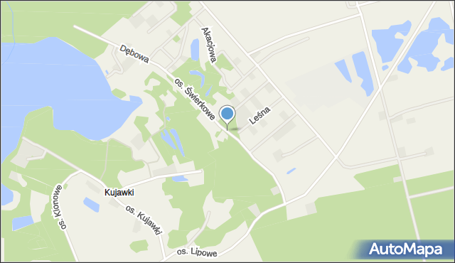 Lubochnia gmina Gniezno, Osiedle Świerkowe, mapa Lubochnia gmina Gniezno