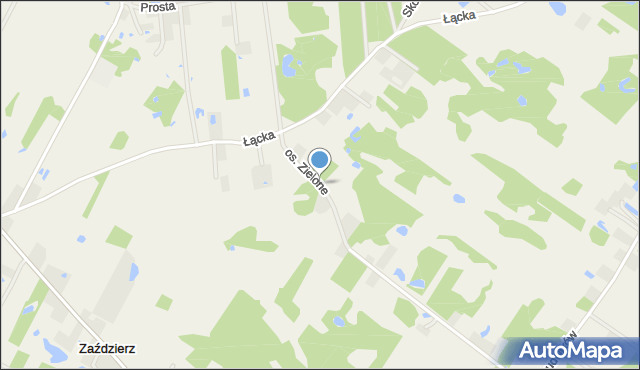 Ludwików gmina Gąbin, Osiedle Zielone, mapa Ludwików gmina Gąbin