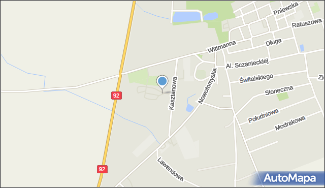 Lwówek powiat nowotomyski, Osiedle Króla Władysława Jagiełły, mapa Lwówek powiat nowotomyski
