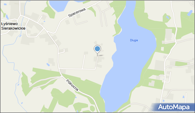 Łyśniewo Sierakowickie, Osiedle Brzozowe, mapa Łyśniewo Sierakowickie