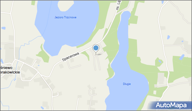 Łyśniewo Sierakowickie, Osiedle Klonowe, mapa Łyśniewo Sierakowickie
