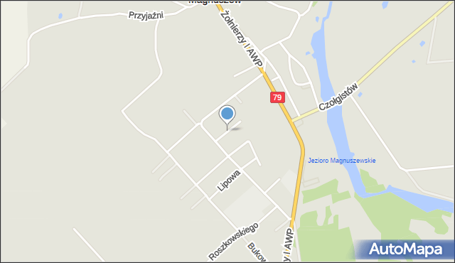 Magnuszew, Osiedlowa, mapa Magnuszew