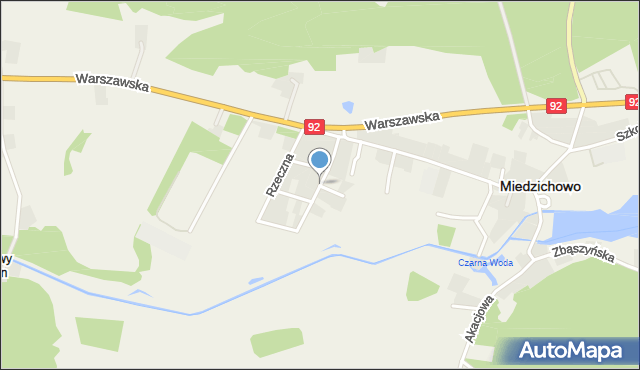 Miedzichowo, Osiedlowa, mapa Miedzichowo