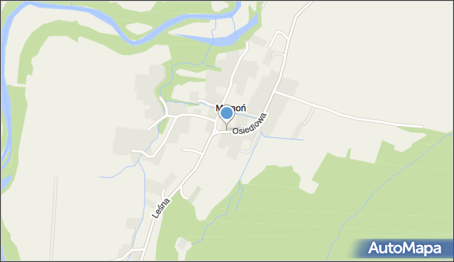 Mymoń, Osiedlowa, mapa Mymoń