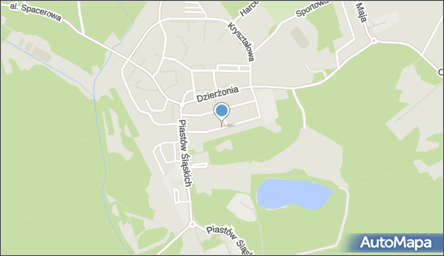 Mysłowice, Osmańczyka Edmunda, mapa Mysłowice