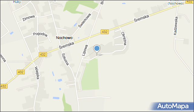 Nochowo, Osiedlowa, mapa Nochowo