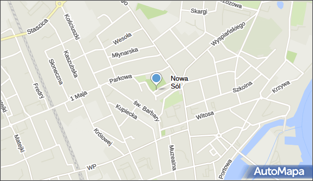 Nowa Sól, Osiedle Kopernika Mikołaja, mapa Nowa Sól