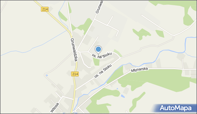 Nowa Wieś Lęborska, Osiedle na Stoku, mapa Nowa Wieś Lęborska
