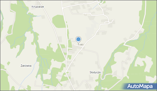 Nowe Bystre, Osiedle Gubałówka, mapa Nowe Bystre