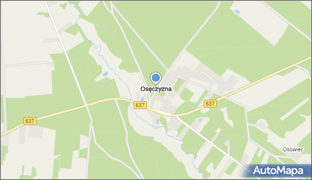 Osęczyzna, Osęczyzna, mapa Osęczyzna