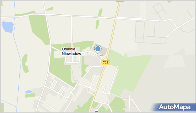 Osiedle Niewiadów, Osiedle Niewiadów, mapa Osiedle Niewiadów