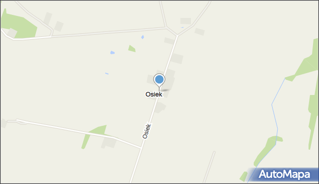 Osiek gmina Czerwińsk nad Wisłą, Osiek, mapa Osiek gmina Czerwińsk nad Wisłą