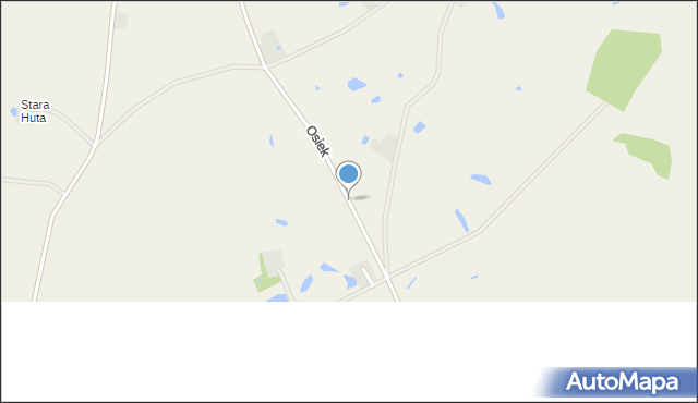 Osiek gmina Koronowo, Osiek, mapa Osiek gmina Koronowo