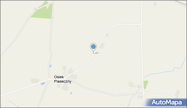 Osiek Piaseczny, Osiek Piaseczny, mapa Osiek Piaseczny