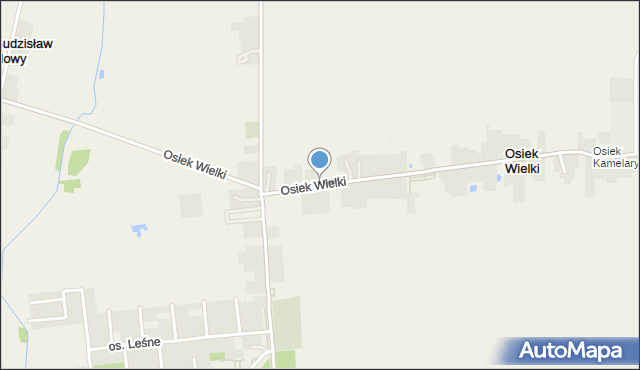 Osiek Wielki gmina Osiek Mały, Osiek Wielki, mapa Osiek Wielki gmina Osiek Mały