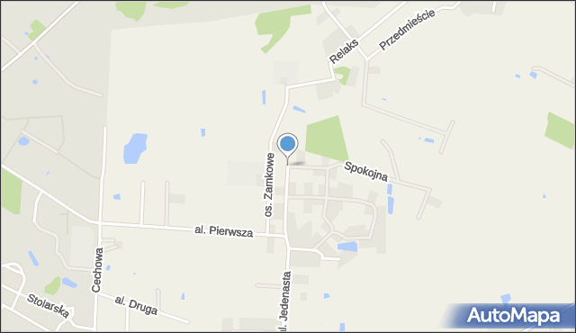 Osiniec gmina Gniezno, Osiedle Zamkowe, mapa Osiniec gmina Gniezno