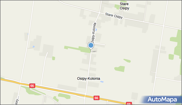 Osipy-Kolonia, Osipy-Kolonia, mapa Osipy-Kolonia