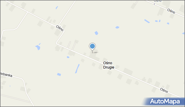 Ośno Drugie, Ośno Drugie, mapa Ośno Drugie