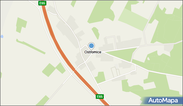 Ostromice, Ostromice, mapa Ostromice