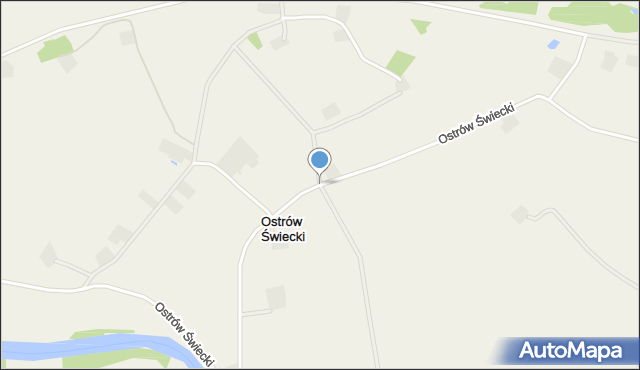 Ostrów Świecki, Ostrów Świecki, mapa Ostrów Świecki