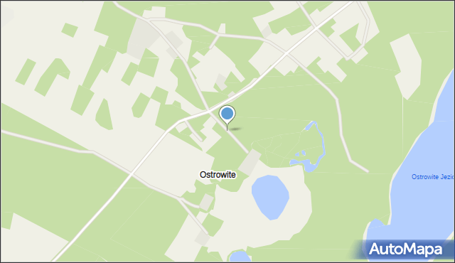 Ostrowite gmina Sulęczyno, Ostrowite, mapa Ostrowite gmina Sulęczyno