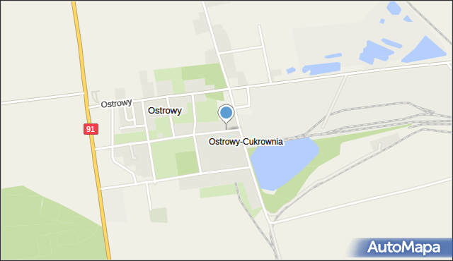 Ostrowy-Cukrownia, Ostrowy-Cukrownia, mapa Ostrowy-Cukrownia