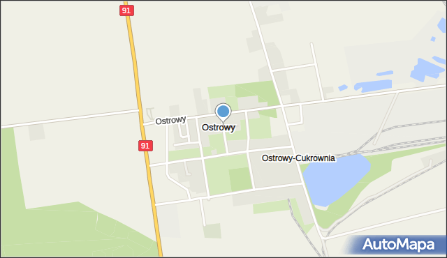 Ostrowy gmina Nowe Ostrowy, Ostrowy, mapa Ostrowy gmina Nowe Ostrowy