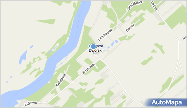 Ostrykół Dworski, Ostrykół Dworski, mapa Ostrykół Dworski