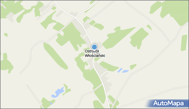 Ostrykół Włościański, Ostrykół Włościański, mapa Ostrykół Włościański