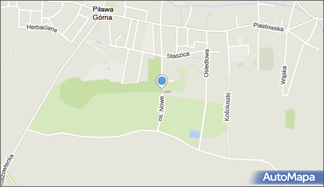Piława Górna, Osiedle Nowe, mapa Piława Górna