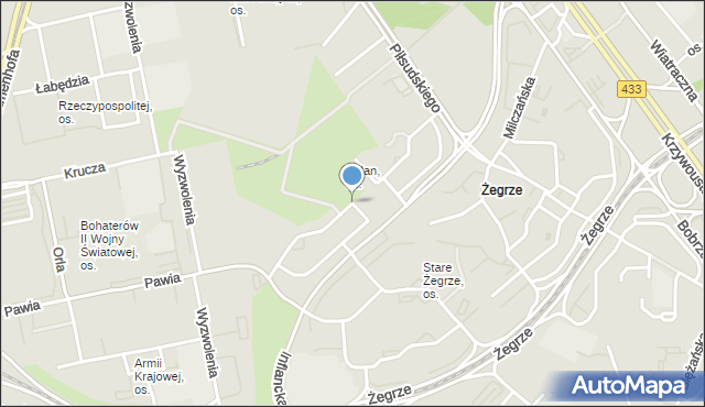 Poznań, Osiedle Polan, mapa Poznania